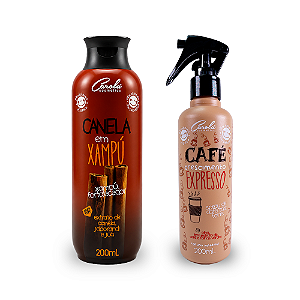 Carola Tem a Força (Canela em Xampú 200ml + Café Expresso Spray 200ml)