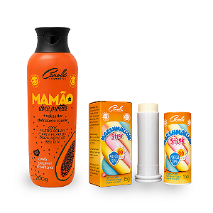 Dupla mamão proteção solar capilar +Marshmallow protetor solar Stick