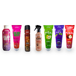 Cronograma Crescimento e Recuperação Carola (Café Expresso + Canela em Xampú + Pêra+Uva+Maçã + Xampu e Condicionador Salada Mista)