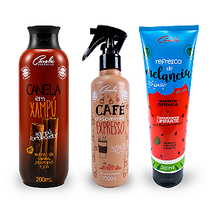 Delicinha de Mistura (Canela em Xampú+Café Expresso+ Refresco de Melancia - CO-Wash)