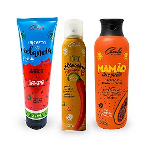 Trio Pontas e Queda (Melancia + Finalizador Mamão + Spray Pimenta)