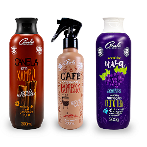 Crescimento Uva (Café Expresso Spray 200 ml + Canela em Xampú 200 ml + Uva Creminho 200 g)