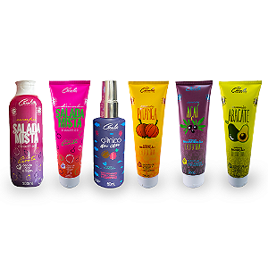 Cronograma Frutinhas Reparação (Xampu Salada Mista + Condicionador Salada Mista + Abacate+ Pitanga + Açaí + Olinho Du Céu