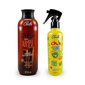 Dupla Chá e Canela (Canela em Xampu + Tônico Chá Geladin)