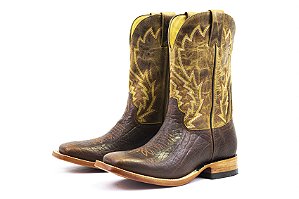 Bota Masculina Goyazes Watusi Tan - cabeça Dallas Creme - Couro