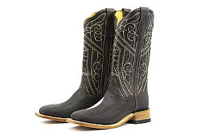 Bota Feminina Goyazes Exótica - Arraia Cafe - Waco Chocolate - Couro