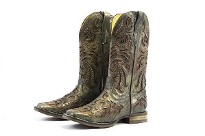 Bota Feminina Goyazes Fossil Ouro - Fossil Ouro - Flex