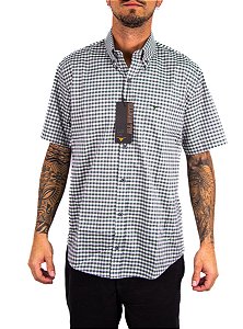 Camisa Masculina All Hunter - Manga Curta Verde/Cinza