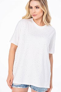 T-SHIRT Feminina Zenz Ampla Cristal