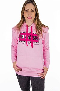 Moletom Feminino Oxs Horns Rosa - Ref 4157