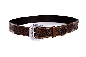 Cinto Masculino em couro - Pêlo de vaca