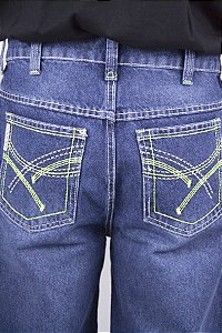 Calça Masculina FYD Bordada - Bordado Verde