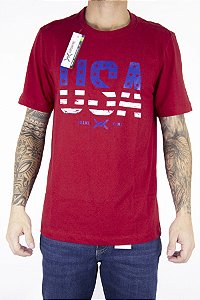 Camiseta Masculina Arame Cor/Modelo Arm USA American