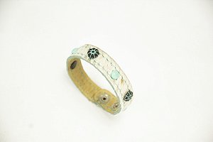 Pulseira Feminina Goyazes em couro