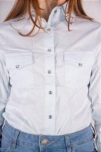 Camisa Feminina Miss Country Azul Bebê