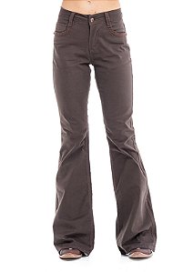 Calça Feminina Zenz Western Rose Dunn Marrom