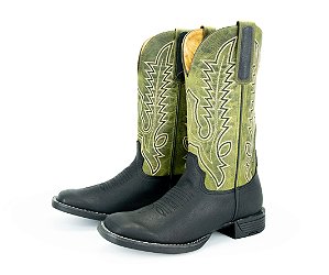 Bota Masculina Goyazes/ Solado Flex/ Cor Pit stop Preto Dallas Folha - 241505 CF