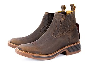 Botina masculina Goyazes Solado Jump Cor: caramelo/ café couro dallas tabaco 2530102 CR