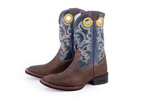 Bota Austin Unissex | Modelo 0155 | Cano Médio, Bico Quadrado e Solado Flex
