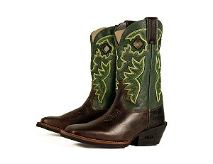 Bota Masculina Durango Carrapeta Salto Carrapeta/ Solado Gel/ Bico Quadrado/ Mad Dog Oliva 1421702126G2P