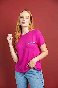 T-SHIRT Feminina Miss Country Pink