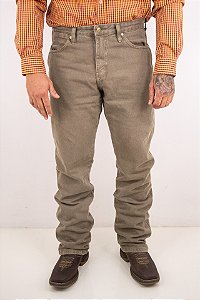 Calça Masculina Wrangler Sarja - Bege Tradicional 13MWZKH36KA 100% algodão