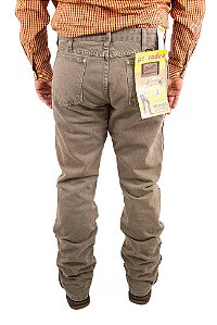 Calça Masculina Wrangler Sarja - Bege Tradicional 13MWZKH36KA 100% algodão