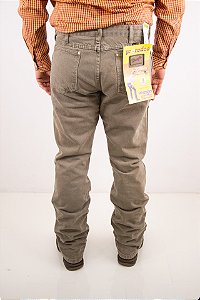 Calça Masculina Wrangler Sarja - Bege Tradicional 13MWZKH36KA 100% algodão