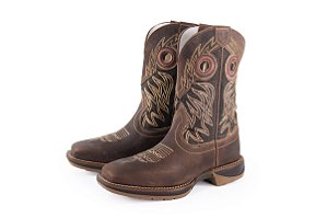 Bota Masculina Durango Solado Jump/ Bico Quadrado/ Cor Custom Med Dog Café 2400