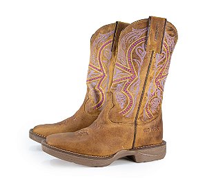 Bota Feminina Durango Solado Jump Tougher/ Cor Rust Dog 3010