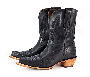 Bota Feminina Goyazes Bico fino/ Solado Injetado Couro Café/ 246803 CC