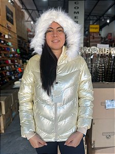 Jaqueta Feminina Nylon Perolada / Pérola