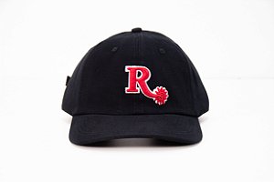 Boné West Barn Preto com bordado vermelho