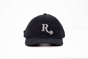 Boné West Barn Preto com bordado cinza