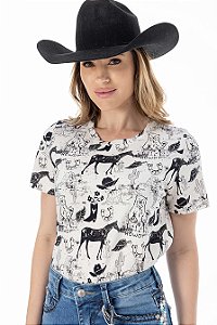 T-Shirt Feminina Zenz Camping clu