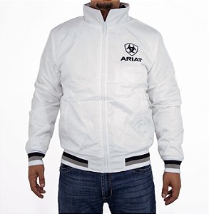 Jaqueta Ariat Masculina Branca Nylon