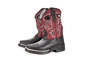 Bota Masculina FYD Solado Jump Cor Preto/Vermelho