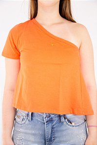 T -Shirt Decatur Feminina Básica Laranja Moiadeiros CMF2470