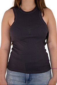 Regata Feminina Dallas Stars Cinza Silk Cinza Moiadeiros REG223