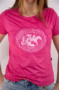 Camiseta Feminina Apache Rosa Modelo 11
