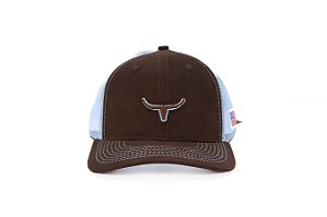 Boné Masculino Moiadeiros Marrom e Azul
