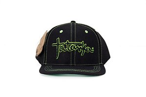 Boné Masculino Tatanka Preto e Verde Neon