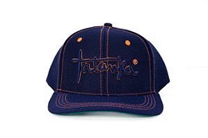 Boné Masculino Tatanka Azul Royal e Laranja
