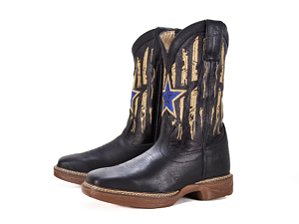 Bota masculina Durango Solado Jump Tougher Cor 2410 - Preto Preto