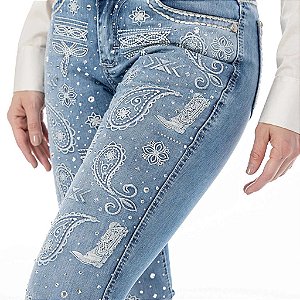 Calça Feminina Zenz - Jeans Cabins.