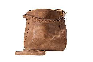 Bolsa Feminina Couro cor Caqui