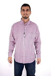 Camisas Classic manga Longa Rosa