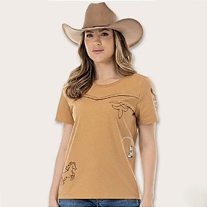 T- Shirt Feminina Zenz Golden