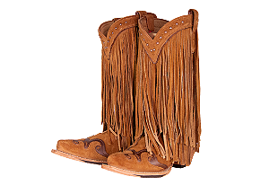 Bota feminina Goyazes Bico fino Cano médio/baixo Bico fino Camurça Cor camurça ferrugem / camurça ferrugem Solado em couro injetado - couro café Cod fornecedor 266803-CC_04