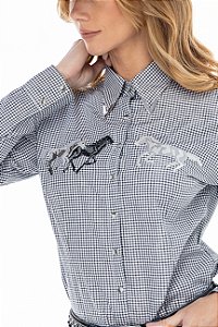 Camisa Feminina Zenz Haras Xadrez